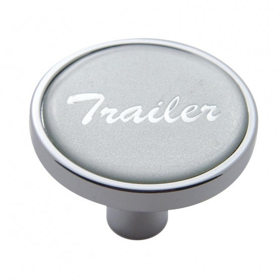 "Trailer" Short Air Valve Knob - Silver Glossy Sticker