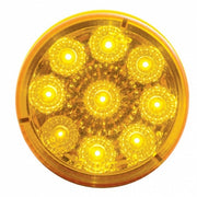9 LED 2" Round Reflector Light Kit (Clearance/Marker) - Amber LED/Amber Lens