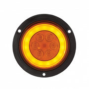 21 LED 4" Flange Mount GloLight (Turn Signal) - Amber LED/Amber Lens