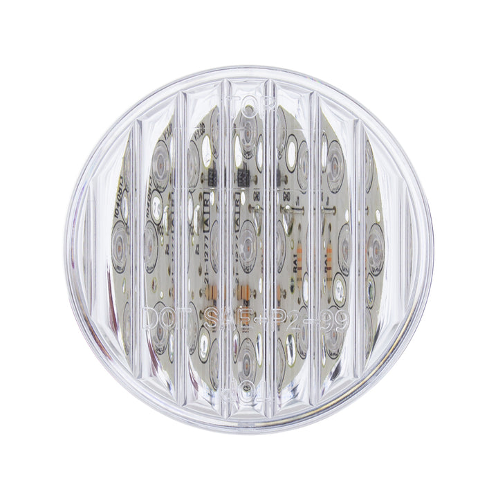 9 LED 2" Round Clearance Marker Red LED/Clear Lens United Pacific 38363