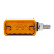 6 LED Single Function Double Face Light - Horizontal Mount - Amber & Red LED/Amber & Red Lens