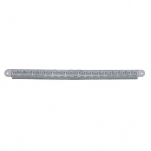 19 LED 12" Reflector Turn Signal Light Bar - Amber LED/Clear Lens