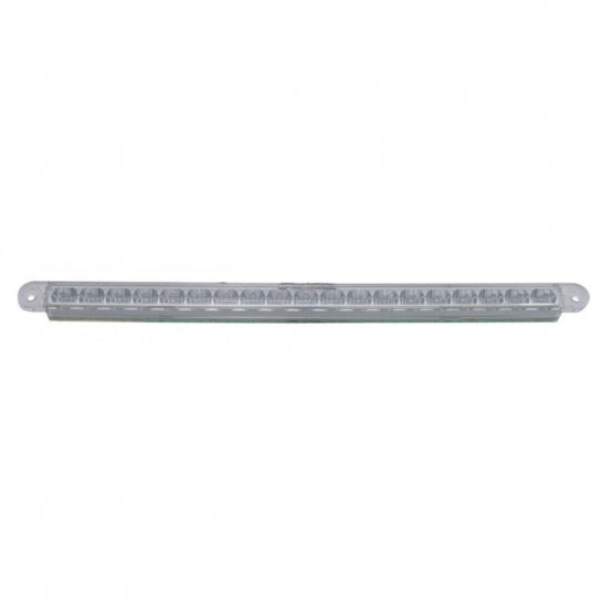 19 LED 12" Reflector Turn Signal Light Bar - Amber LED/Clear Lens