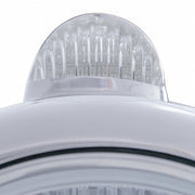 Stainless Steel Guide 682-C Style Headlight 6014 & LED Turn Signal - Clear Lens
