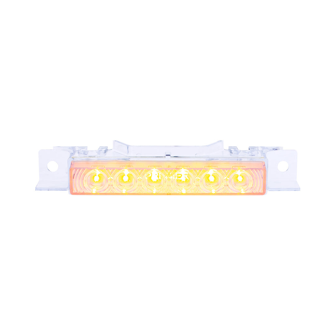 6 Amber LED Exterior Visor Light For 1996-2024 Volvo VNL - Clear Lens