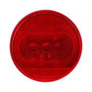 3 LED 4" Round Light (Stop, Turn, & Tail)-Red LED/Red Lens