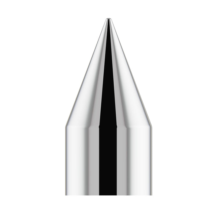 9/16" x 1-1/2" Chrome Plastic Spike Nut Covers - Push-On (10-Pack)