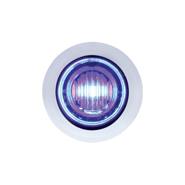 3 LED 3/4" Mini Double Fury Light (Clearance/Marker) - Amber LED/Blue LED
