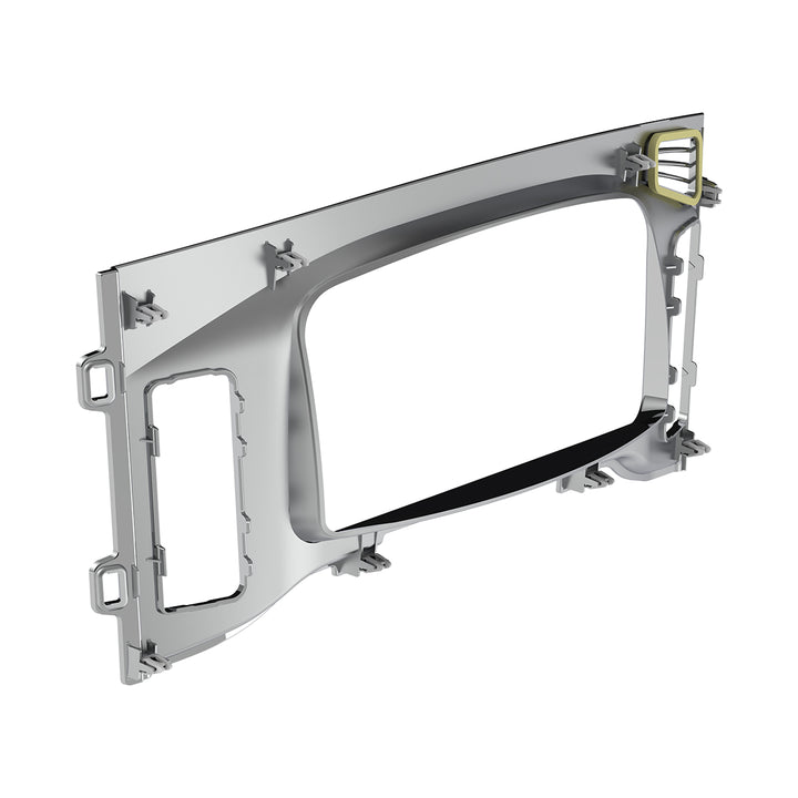 Chrome Plastic Center Dash Instrument Bezel For 2018-2023 Freightliner Cascadia
