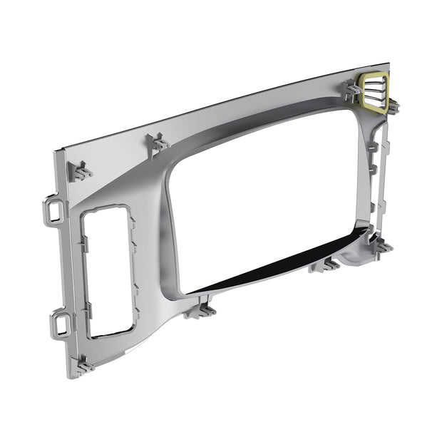 Chrome Plastic Center Dash Instrument Bezel For 2018-2023 Freightliner Cascadia