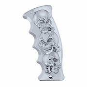 Skulls Pistol Grip Gearshift Knob - Chrome