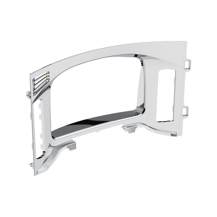 Chrome Plastic Center Dash Instrument Bezel For 2018-2023 Freightliner Cascadia