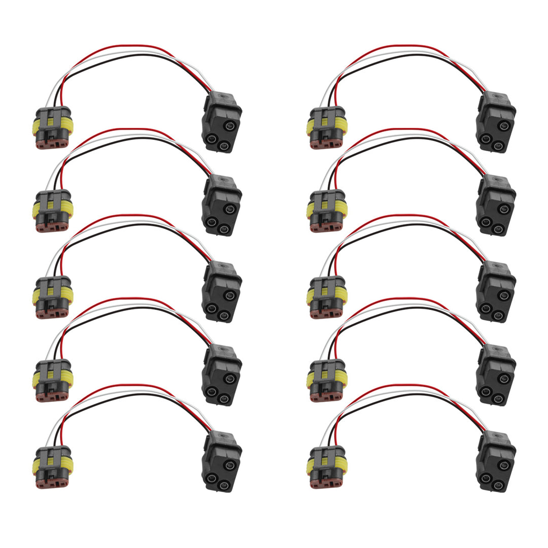3-Way Molded Female Bullet Plug To 3-Way TE AMP Style 1.5mm Plug adapter (10 Pcs)