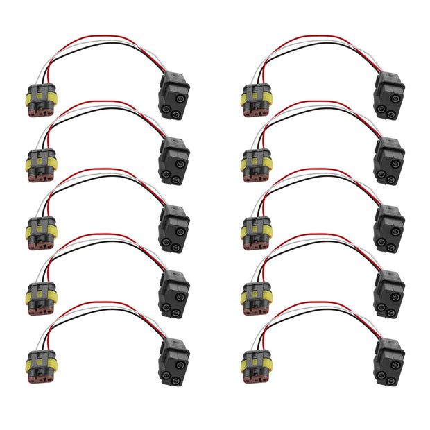 3-Way Molded Female Bullet Plug To 3-Way TE AMP Style 1.5mm Plug adapter (10 Pcs)