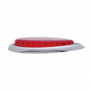 39 LED "Teardrop" Light With Plastic Bezel (Stop, Turn & Tail) - Red LED/Red Lens