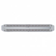 Dual 14 LED 12" Turn Signal Light Bars - Amber LED/Clear Lens