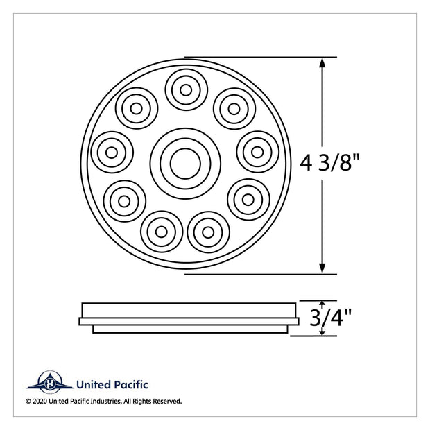 10 LED 4" Round Light (Stop, Turn & Tail) - Red LED/Clear Lens