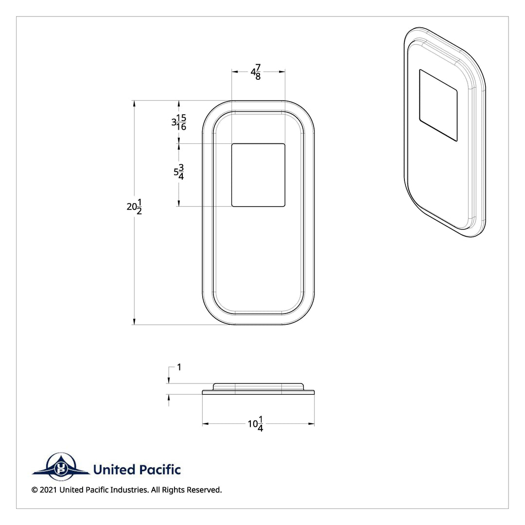 Peterbilt Stainless Steel Shift Plate Cover - Short Hood