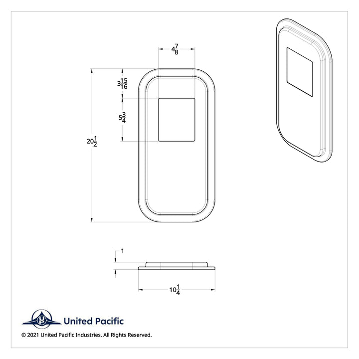 Peterbilt Stainless Steel Shift Plate Cover - Short Hood
