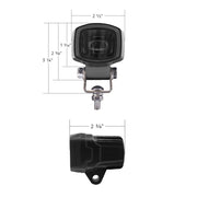 4 Red SMD LED Safety Light - Single Line Beam