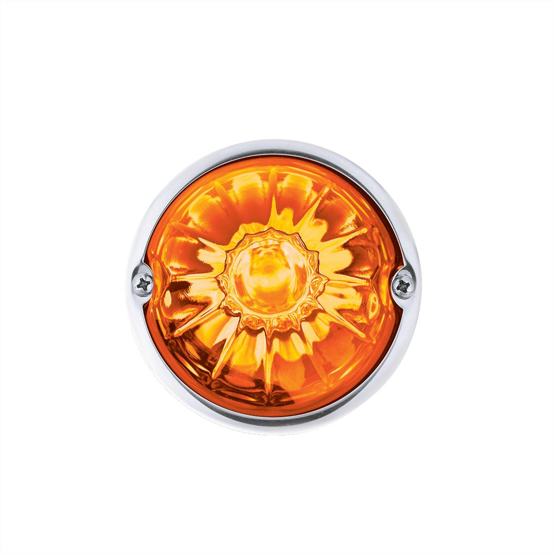 Glass Watermelon Light Kit With 2 LED Light-Amber LED/Amber Lens
