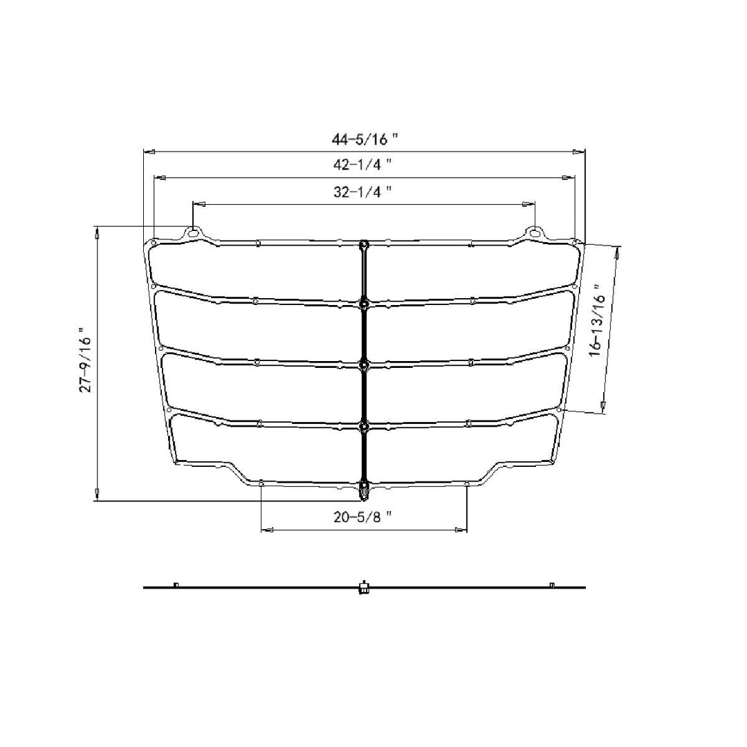 Steel Bug Screen For 2018-2024 Freightliner Cascadia