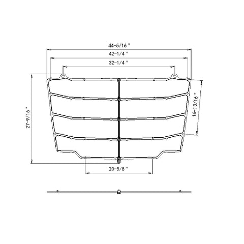 Steel Bug Screen For 2018-2024 Freightliner Cascadia