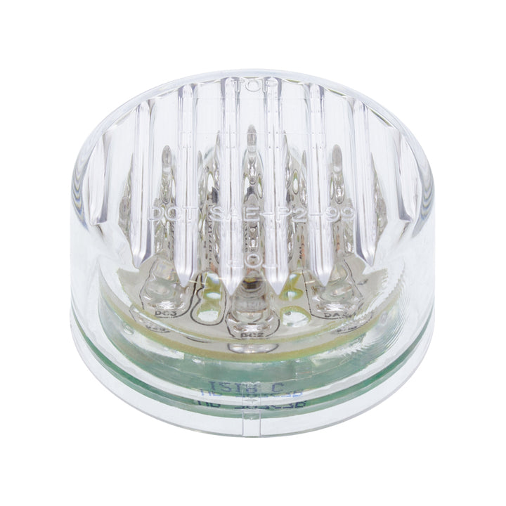 9 LED 2" Round Clearance Marker Red LED/Clear Lens United Pacific 38363
