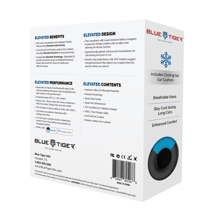 Blue Tiger Elevate Ultra 2.0 Headset - Black