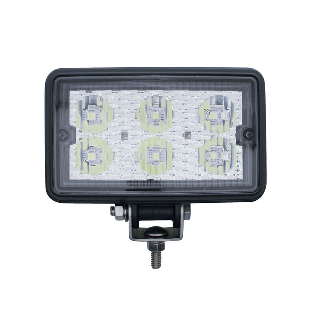6 High Power 1 Watt LED Rectangular Work Light (Retail)