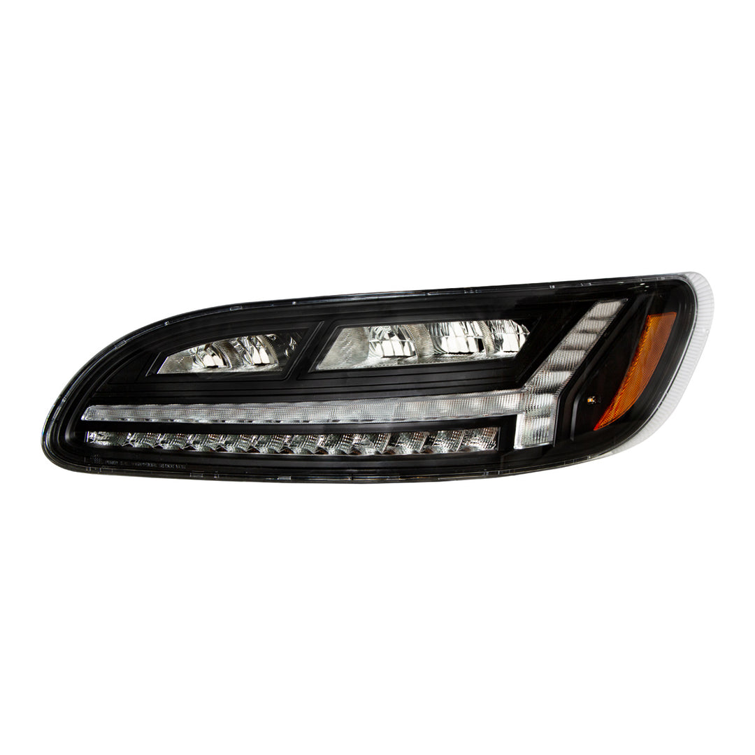 Blackout 6 LED Headlight For Peterbilt 386 (2006-2016) &amp; 387 (2000-2011)- Driver