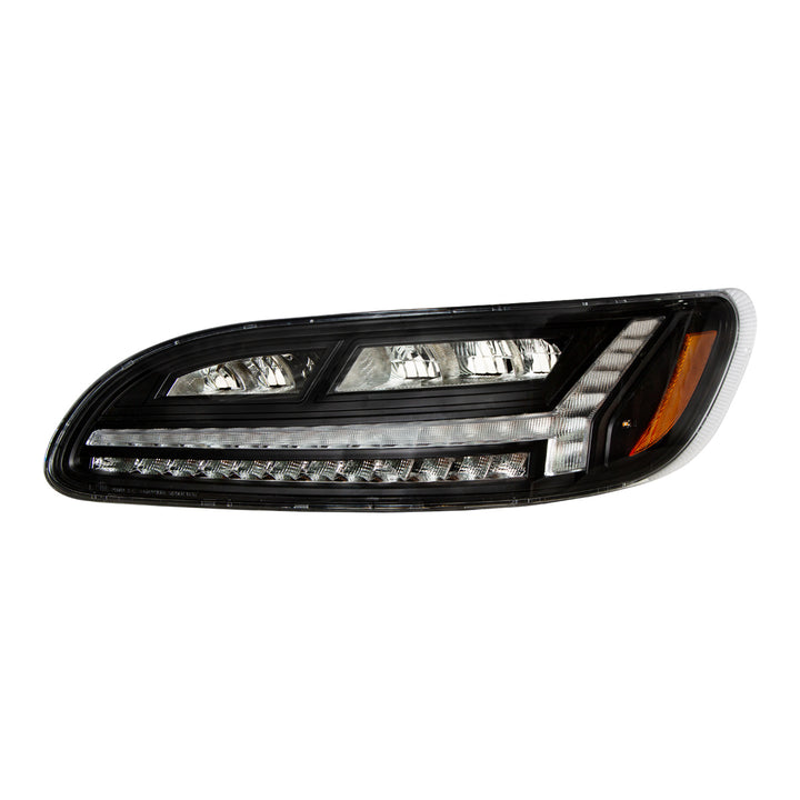 Blackout 6 LED Headlight For Peterbilt 386 (2006-2016) &amp; 387 (2000-2011)- Driver