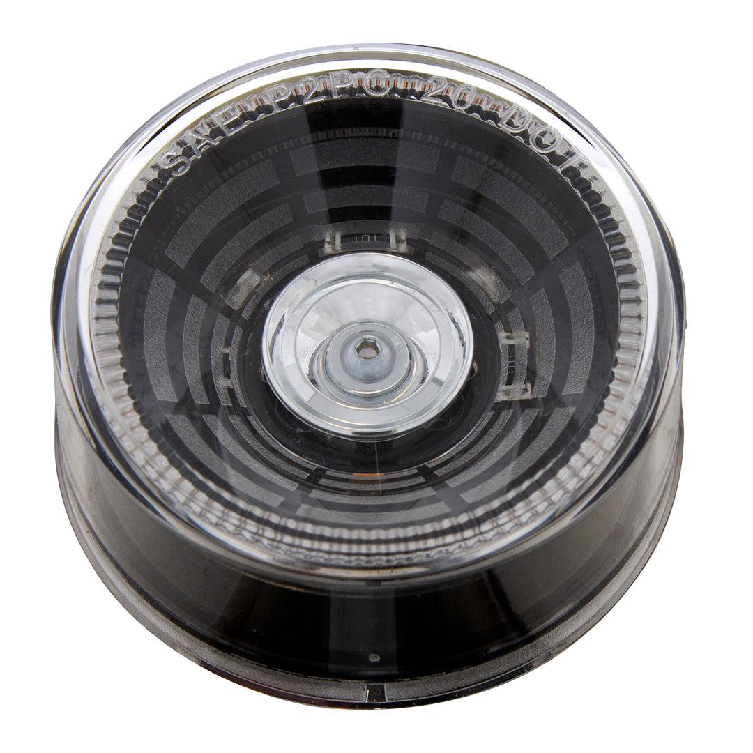 4 LED 2-1/2" Round Abyss Light (Clearance/Marker) - Amber LED/Clear Lens