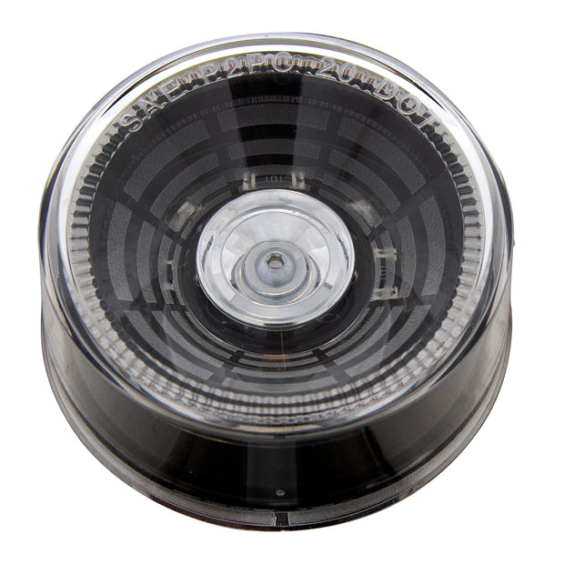 4 LED 2-1/2" Round Abyss Light (Clearance/Marker) - Amber LED/Clear Lens