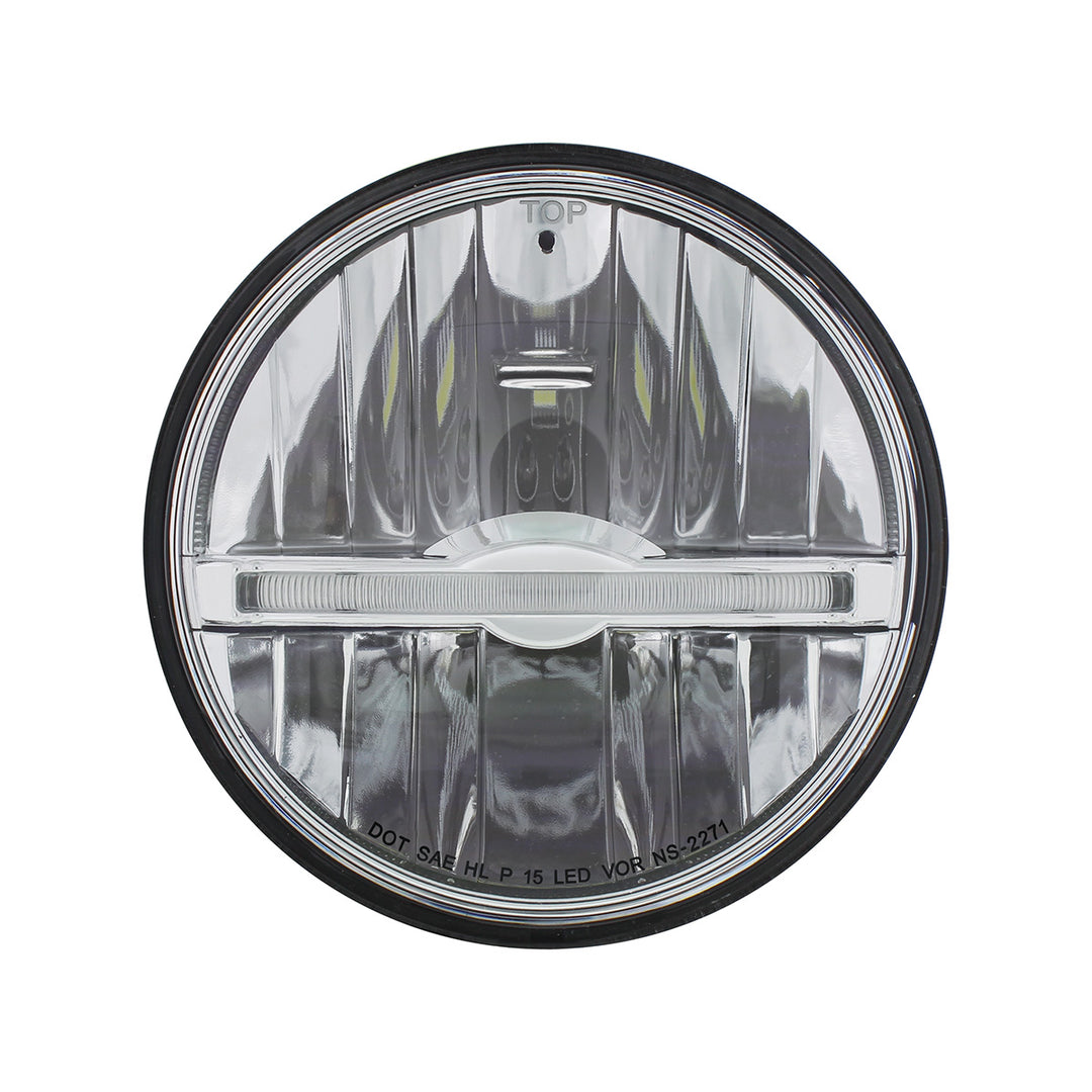 ULTRALIT - 9 LED 5-3/4" LED Headlight With White LED Position Light Bar