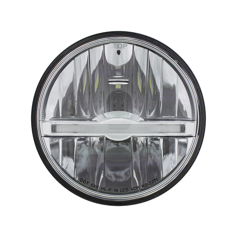 ULTRALIT - 9 LED 5-3/4" LED Headlight With White LED Position Light Bar