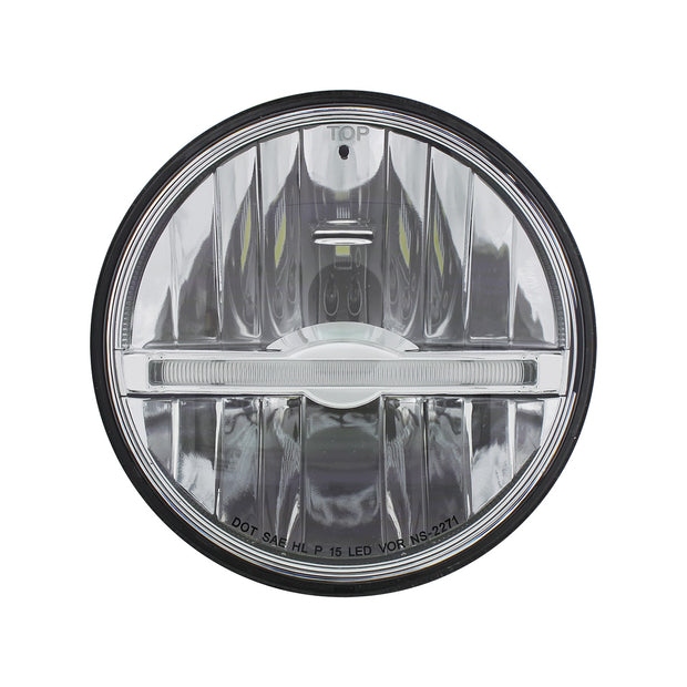 ULTRALIT - 9 LED 5-3/4" LED Headlight With White LED Position Light Bar