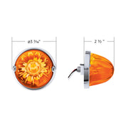Glass Watermelon Light Kit With 2 LED Light-Amber LED/Amber Lens