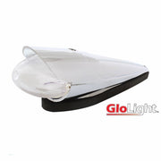 9 LED Dual Function GloLight Watermelon Grakon 1000 Style Cab Light Kit With Visor - Amber LED/Clear Lens