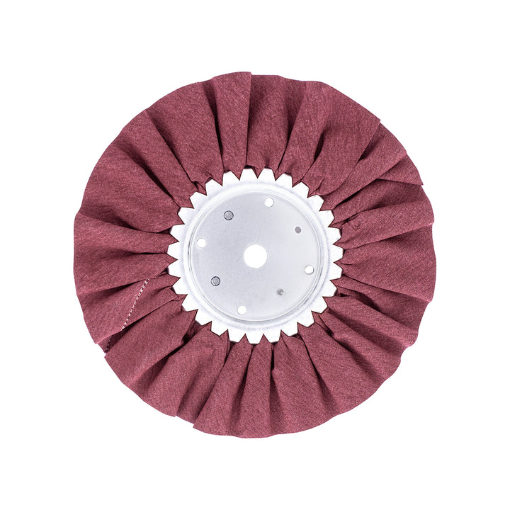 6" Red Treated Airway Buff - 5/8" &amp; 1/2" Arbor