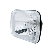 5" X 7" Crystal Rectangular Headlight, Glass Lens