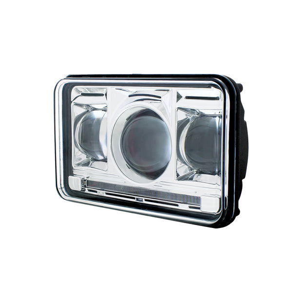 ULTRALIT - 11 High Power LED 4" X 6" Projection Headlight - High Beam