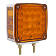 52 LED Double Stud Double Face Turn Signal Light (Passenger) - Amber & Red LED/Amber & Red Lens