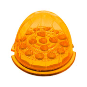 17 LED Dual Function Reflector Cab Light - Amber LED/Amber Lens