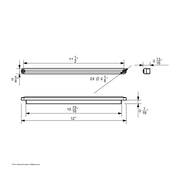 24 LED Dual Function 12" GloLight Bar (Turn Signal) - Amber LED & Lens (Card)
