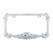 Pirate License Plate Frame - Chrome