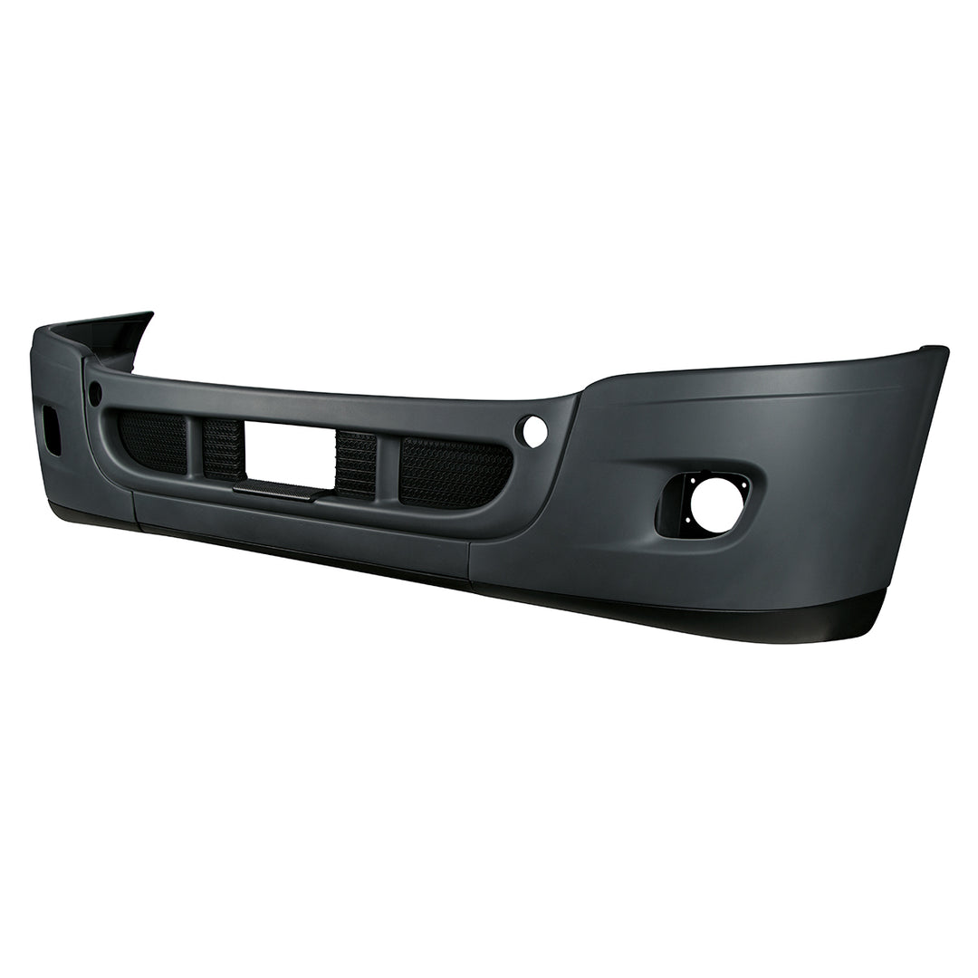 Complete 3-Piece Front Bumper Set With Fog Light Hole For 2008-2017 Freightliner Cascadia
