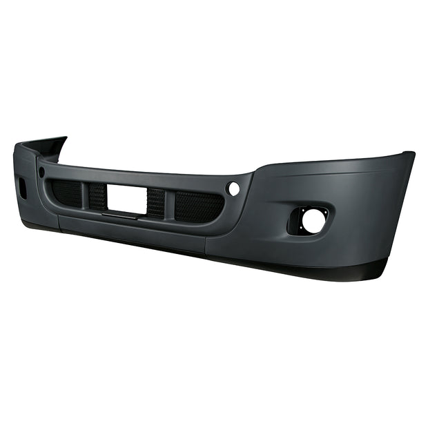 Complete 3-Piece Front Bumper Set With Fog Light Hole For 2008-2017 Freightliner Cascadia