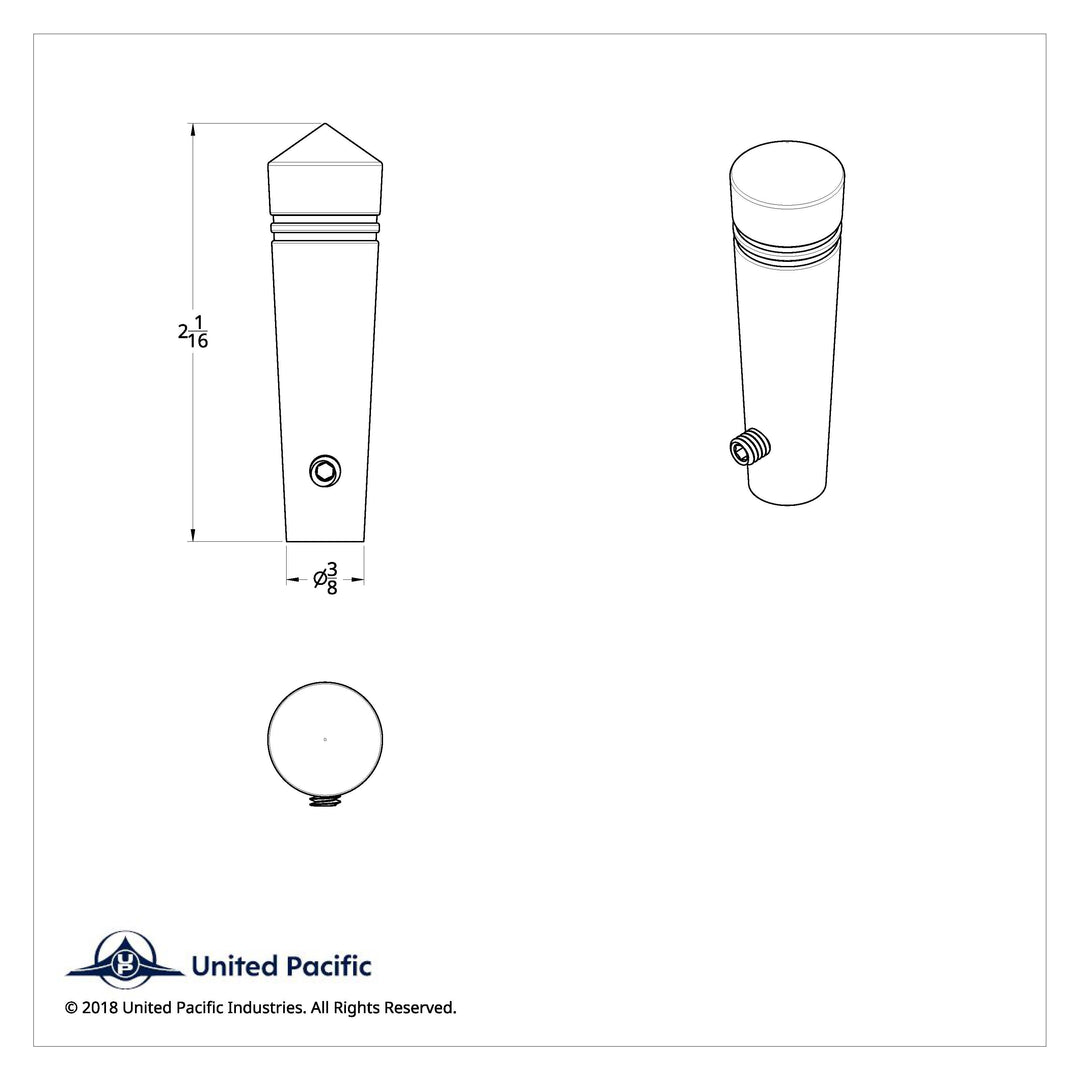 Short Peterbilt Toggle Switch Extension - Pointed (2-Pack)