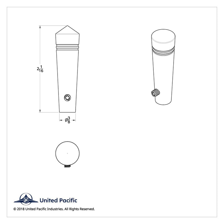 Short Peterbilt Toggle Switch Extension - Pointed (2-Pack)
